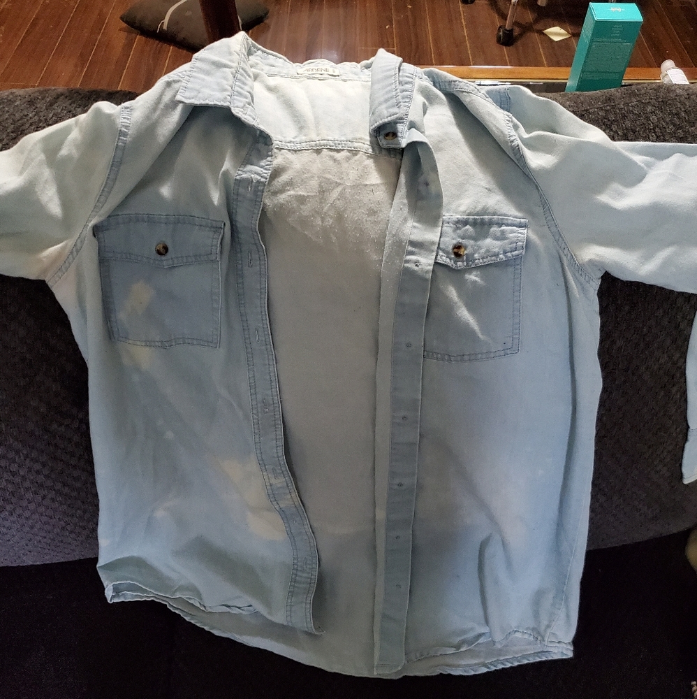 Jean button up shirt